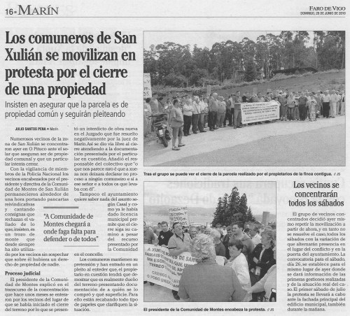 Faro de Vigo, 20 de xuño de 2010