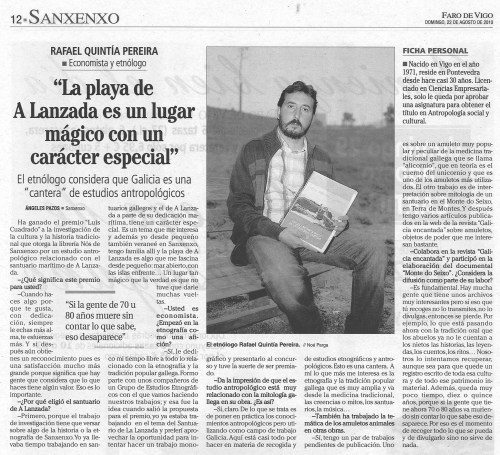 Faro de Vigo, domingo 22 de agosto de 2010