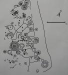 Debuxo do complexo rupestre da&nbsp;Carrasca.