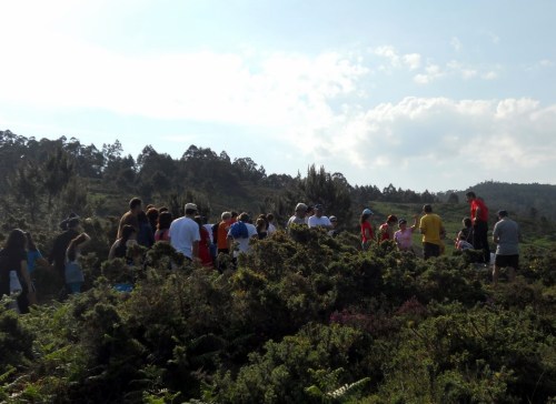 Andaina polo Espazo Sete Camiños organizado polo Clube Ciclista de Marín. (Foto do Clube).