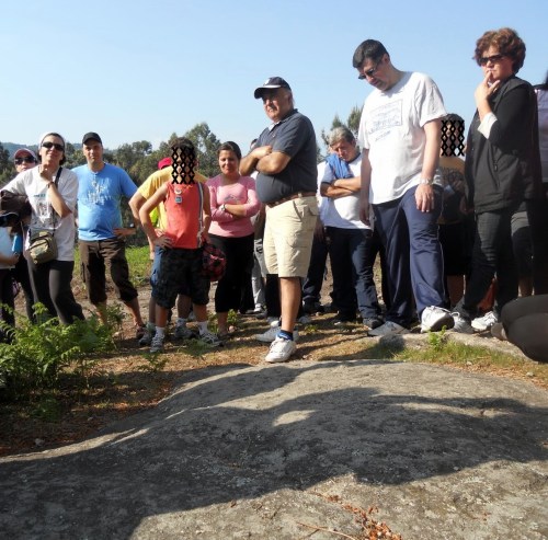 Roteiro polo Espazo Sete Camiños organizado polo Clube Ciclista de Marín. (Foto do Clube). (Presérvase a mantenta a imaxe dos menores de idade).