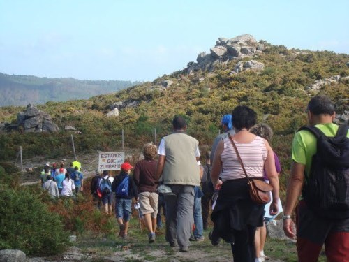 Segunda andaina pola Serra do Galiñeiro contra o parque eólico. Foto, Xilberte Manso.