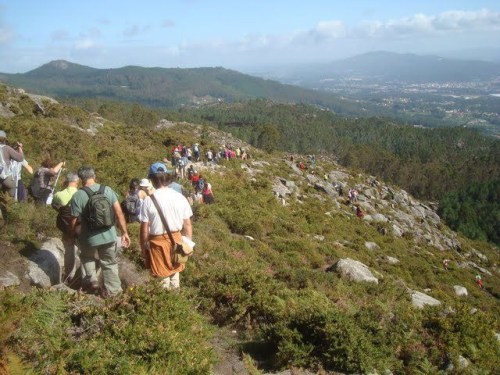 Segunda andaina pola Serra do Galiñeiro contra o parque eólico. Foto, Xilberte Manso.