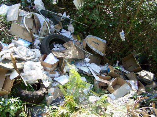 Verquido ilegal no lugar das Presas.
