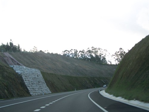 Variante de Marín, nas proximidades da conexión co nó de Celulosas. Futura pista de patinaxe invernal!