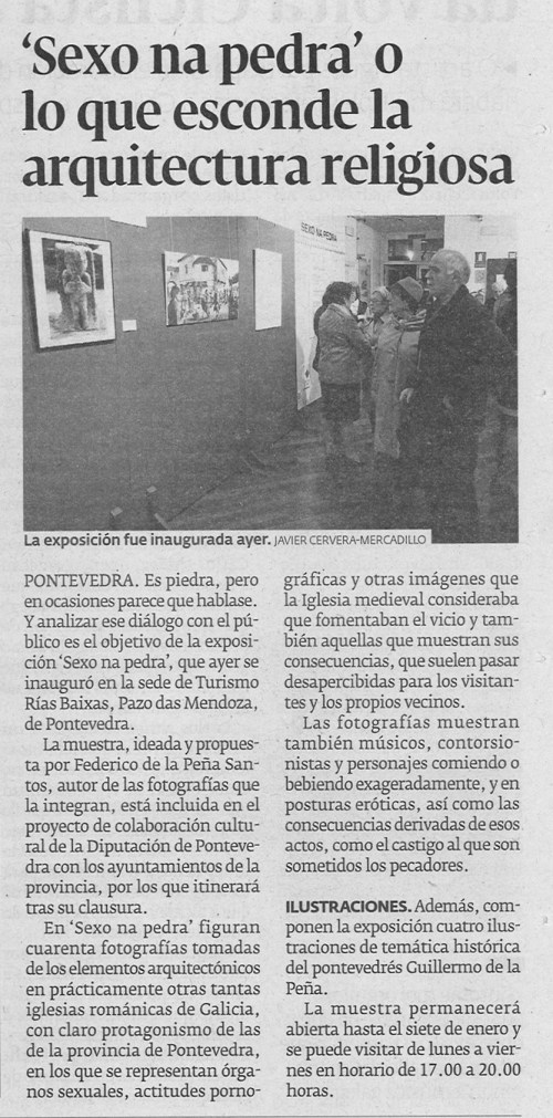 Diario de Pontevedra, 22 de decembro de 2012.