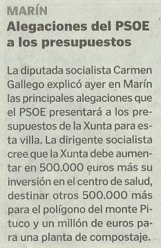 La Voz de Galicia, 2 de febreiro de 2013.