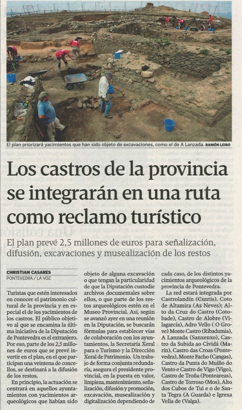 20 de decembro de 2012, La Voz de Galicia.