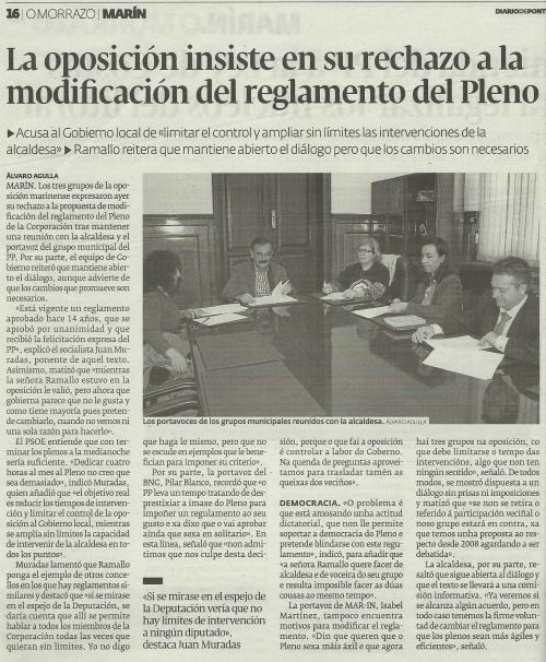 Diario de Pontevedra, 22 de marzo de 2013.
