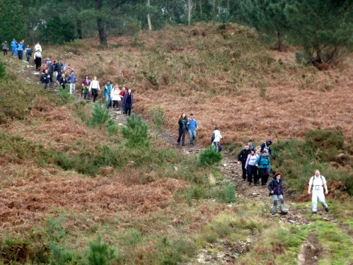 Andaina polo Espazo Sete Camiños organizado pola Universidade de Vigo en xaneiro de 2013.