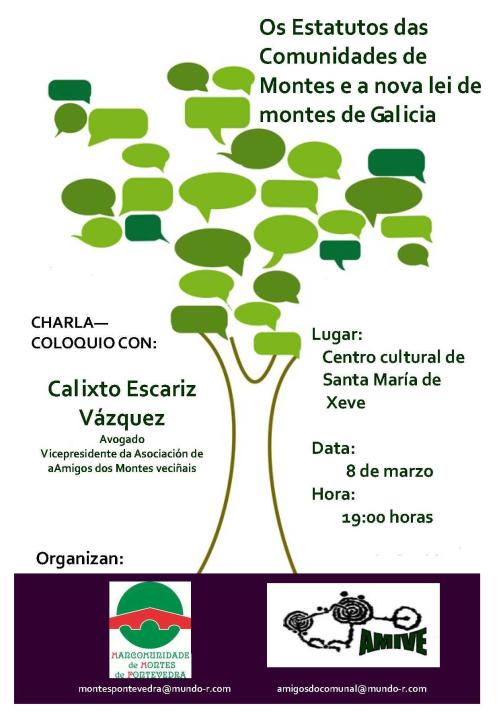 Charla sobre os Estatutos das Comiunidades e a nova Lei de Montes.