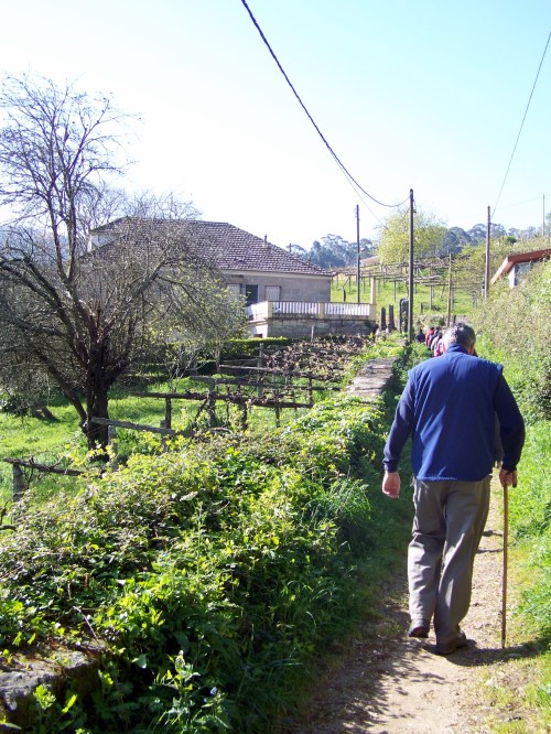 Polas corredoiras, camiño do Castro da Subidá.