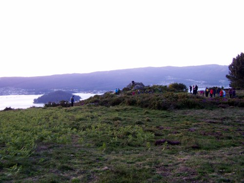 Chegando ao miradoiro natural do Pornedo.