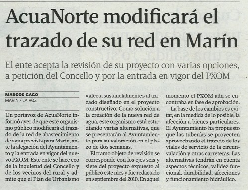 La Voz de Galicia, 14 de abril de 2013.