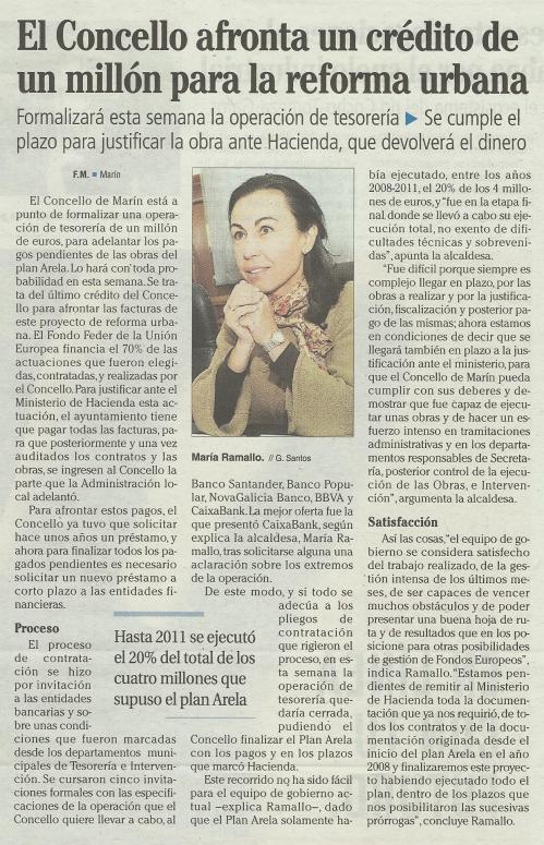 Faro de Vigo, 17 de marzo de 2013.