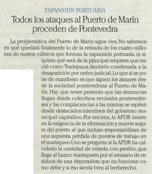 Faro de Vigo, 17 de marzo de 2013 (J. Santos Pena).aques puerto