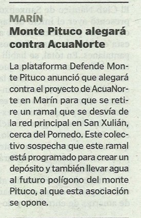 La Voz de Galicia, 18 de abril de 2013.