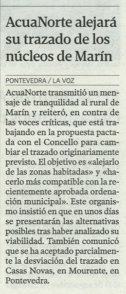 La Voz de Galicia, 25 de abril de 2013.