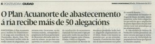 Diario de Pontevedra, 26 de xaneiro.