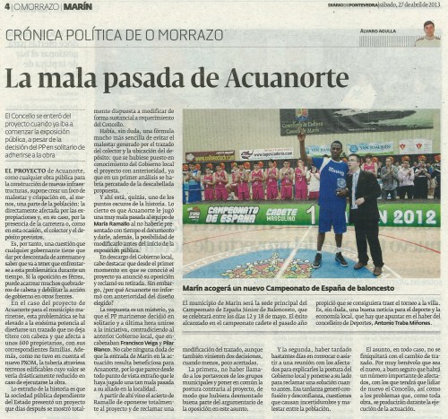 Diario, 27 de abril de 2013.