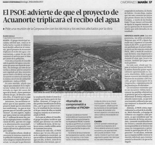 Diario, 28 de abril de 2013.