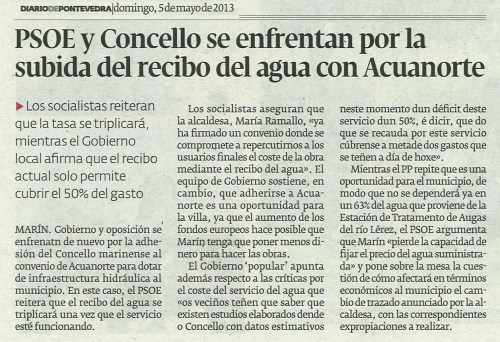 Diario, 5 de maio de 2013.