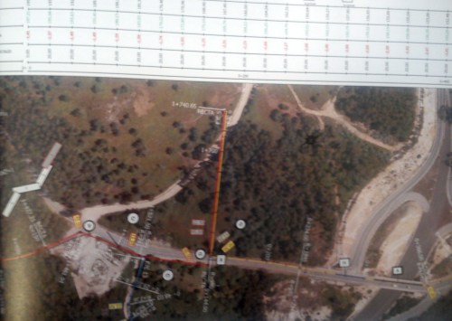 Planos de Acuanorte coa tubería orientada ao Monte Pituco.