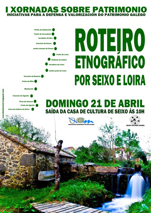 Roteiro etnográfico por Seixo e Loira, organizado por Queremos Galego Marín.