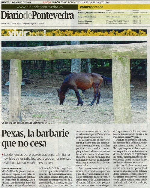 Diario de Pontevedra, 2 de maio de 2013.