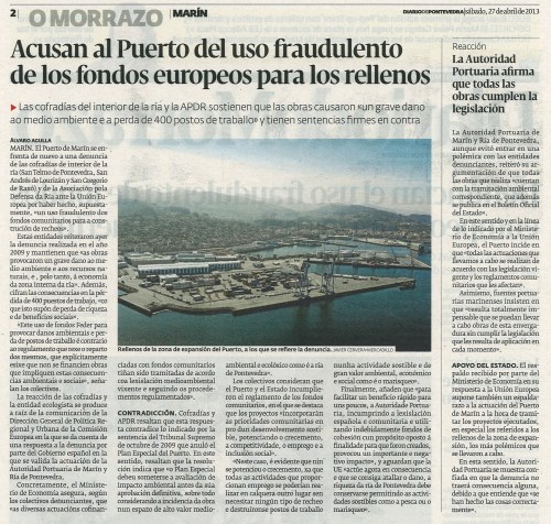 Diario, 27 de abril de 2013.