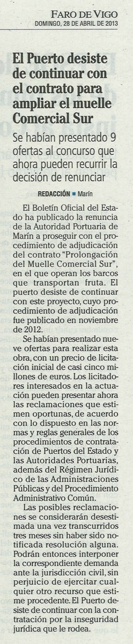 Faro, 28 de abril de 2013.