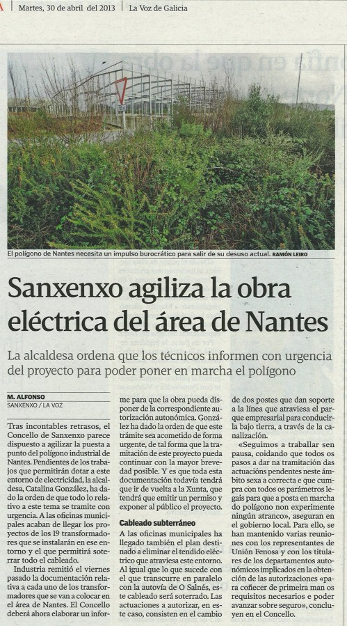 La Voz, 30 de abril de 2013.