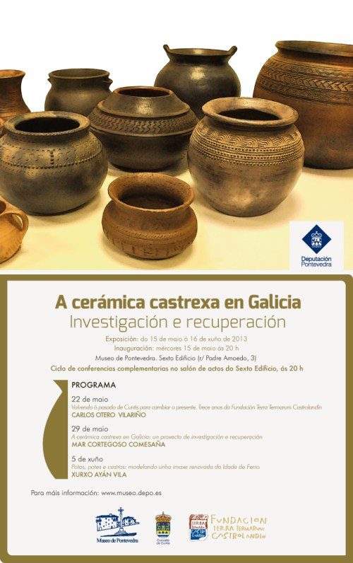 Exposición de cerámica castrexa, en Pontevedra.