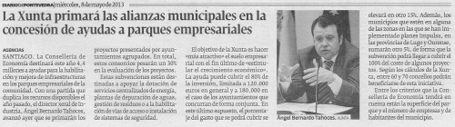 Diario de Pontevedra, 8 de maio de 2013.
