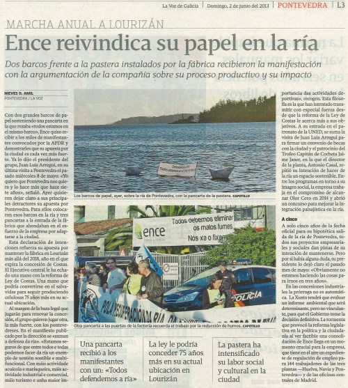 La Voz, 2 de xuño de 2013.