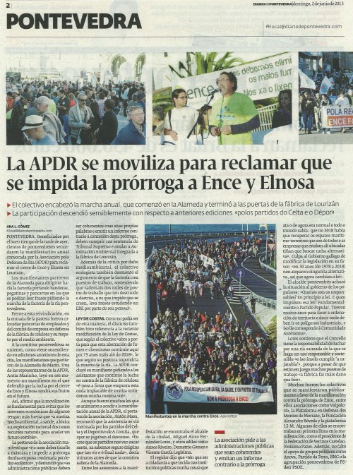 Diario, 2 de xuño de 2013.
