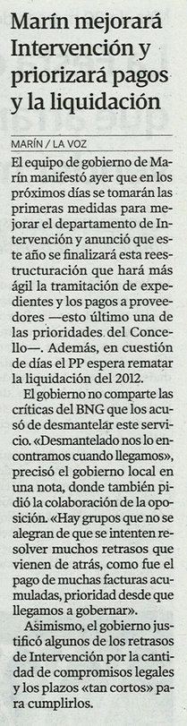 La Voz, 13 de xuño de 2013.