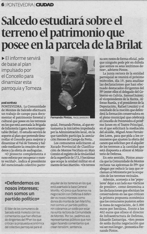 Diario, 15 de xuño de 2013.