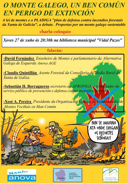 Charla sobre o Monte Galego que se celebra hoxe en Marín.