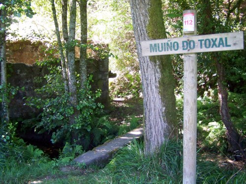 No Muíño do Toxal, a carón do río Gafos.
