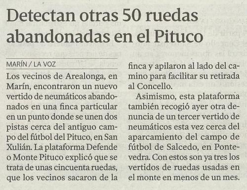 La Voz de Galicia, 13 de agosto de 2013.