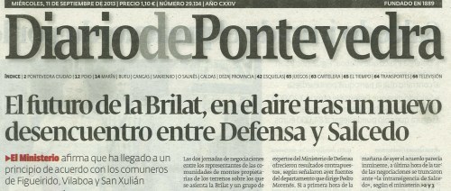 Diario, 11 de setembro de 2013.