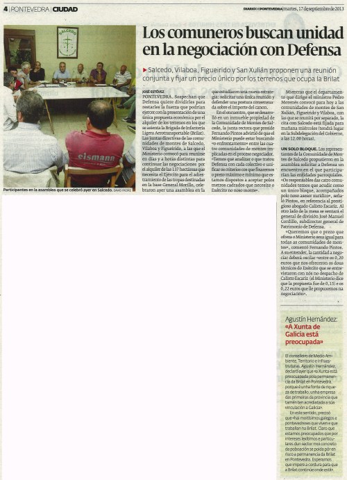 Diario, 17 de setembro de 2013.