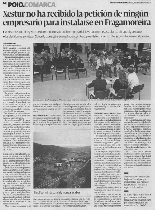 Diario, 13 de outubro de 2013.
