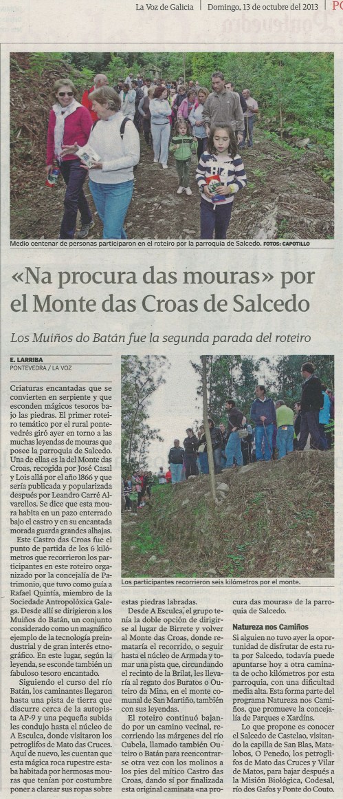 La Voz, 13 de outubro de 2013.