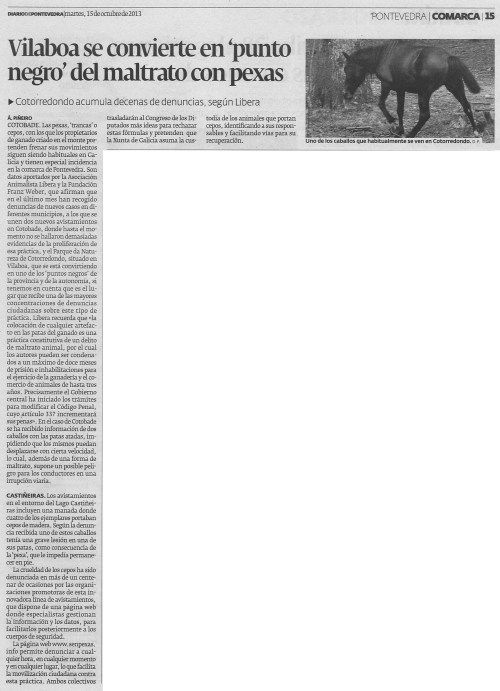 Diario, 15 de outubro de 2013.