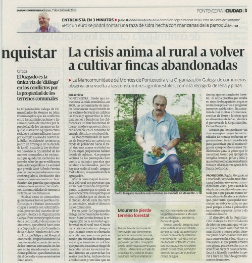 Diario, 7 de outubro de 2013. 