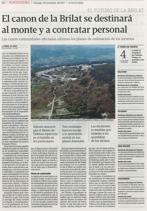 La Voz, 3 de novembro de 2013.