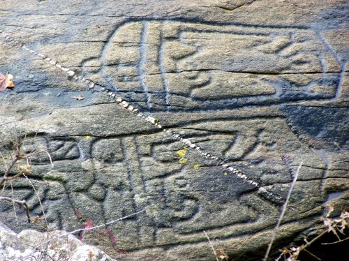Petroglifos de Pepito Meijón. Roteiro organizado por Almuinha.