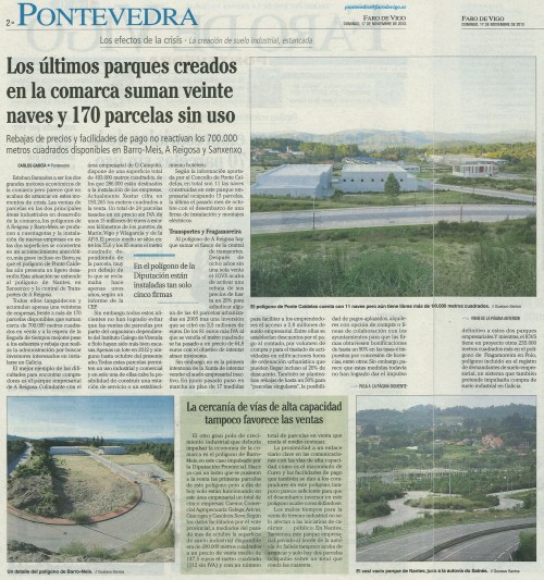 Faro de Vigo, 17 de novembro de 2013.